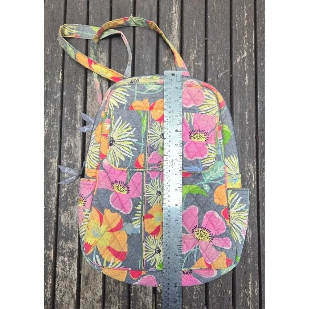 Vera Bradley Floral Nightingale Quilted Mini Backpack Sling Bag
